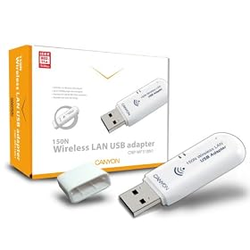 Canyon CNP-WF518N1 USB Wireless Network Adapter Supporting High Speed 802.11n Standard (Up To 108 Mbps) For Desktop And Laptop Computers