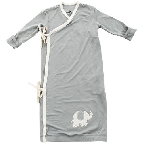 Silkberry Baby Bamboo Unisex-Baby Newborn Kimono Gown