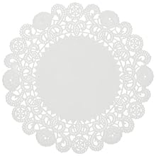Brooklace LA905-2M 5" Round White Bond Lace Doily (Case of 2,000)