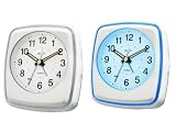 Acctim 14412 Orlando Alarm Clock, White
