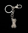 Rhinestone Bone Keychain