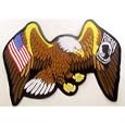U.S & POW / MIA Flag Motorcycle Vest Patch BIker USA