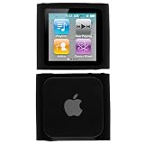 GTMax Durable Soft Rubber Silicone Skin Cover Case - Black for Apple iPod Nano 8GB 16GB (6th Generation) 6 6G NEWEST MODEL