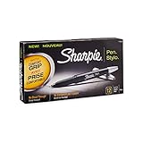 UPC 071641017160 product image for Sharpie 1758055 Pen-Grip Fine Point Pen, Black, 12-Pack | upcitemdb.com