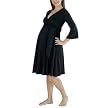 Eve Alexander Smoothing Maternity/Nursing Robe - Ebony