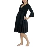 Eve Alexander Smoothing Maternity/Nursing Robe - Ebony