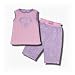Supergirl Tank top, long-leg Pajamas for girls in Pink/Purple Tiger Print