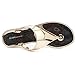 BCBGeneration Star Women Open Toe Synthetic Bronze Thong Sandal