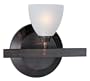 ET2 Lighting E31010-10 Fuse 1-Light Wall Mount Sconce, Bronze with Clear/White Glass