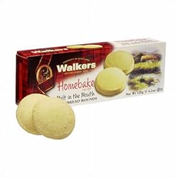 Walkers Homebake Shortbread Rounds, 4.2-Ounce Boxes (Pack of 6)