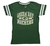Green Bay Packers Womens Majestic Go For Two II Split Neck T-shirt