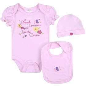 100% Organic Cotton 3 Piece Set - Pink (6-9 months)
