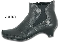 Jana - Natural Stiefelette, schwarz, Leder, 1723105/5.5