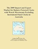 The 2009 Import and Export Market for Battery-Powered Clocks with Watch Movements Excluding Instrument Panel Clocks in Australia