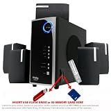 Buy 3000 Watt Surround Sound Home Theater Speaker System w SD card, USB FLASH DRIVE for PC,...  by Frisby
