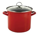Review Chantal 33-210S RE / Chantal Enamel-On-Steel 5.8 Quart Soup Pot, Chili Red