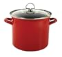 Chantal Enamel-On-Steel 5.8 Quart Soup Pot, Chili Red