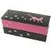 Kotobuki 2-Tiered Bento Box, Pink Fashion Cat