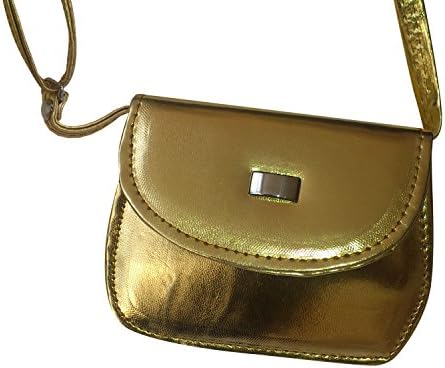 Small Preteen Girl Clutch Purse Toy Handbag (Gold) by Handmade Mexico