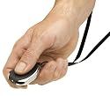 Smart solar powered key-fob light in Black