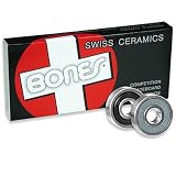 BONES BEARINGS Skateboard CERAMIC Set of 8 SWISS Sale!