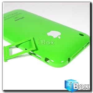 Green Back Housing Case Cover for iPhone 3G 8GB With tools+Free touch pen
