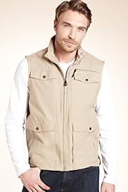 Big Tall Cotton Rich Funnel Neck Trekking Gilet