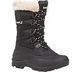 Kamik Women's Shellback Insulated Winter Boot, Black, 9 M US