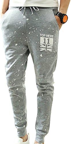 Men's Fashion Printed Skinny Jogger Dance Sport Sweatpants