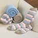 3-Pair Comfort Socks, Holiday Image