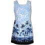 Pineapple's View Square Neck A-Line Hawaiian Aloha Short Tank Dress - Regular and Plus Size