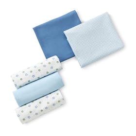 Gerber 5-Pack Flannel Receiving Blanket