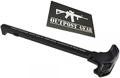 Strike Black T6-7075 Charging H*ndle w/ Outpost Gear Sticker