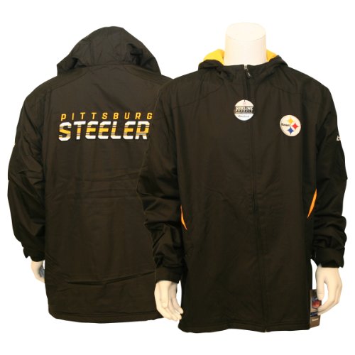 Pittsburgh Steelers Reebok Sideline Hooded Full Zip Jacket - XL