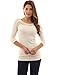 PattyBoutik Women's Crew Neck Lace Long Sleeve Top