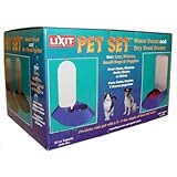 Lixit Pet Set - Dry Food Feeder and Water Bowl