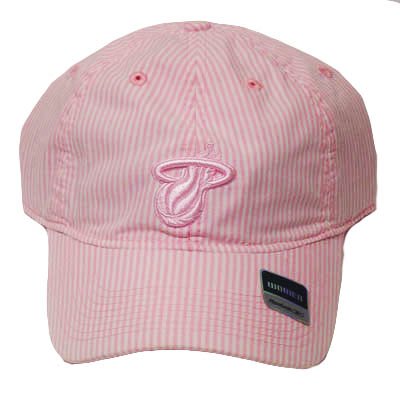 NBA OFFICIAL REEBOK WOMEN LADY PINK MIAMI HEAT CAP HAT