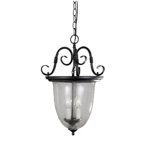 World Imports Lighting 76303-42 Cardiff Collection 3-Light Lantern, Rust by World Imports