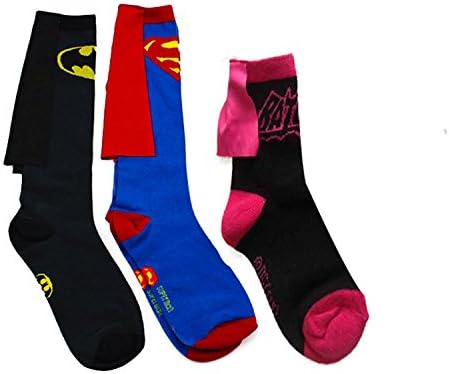 Mxmore Superman and Wonder Woman Knee High Cape Socks 0234