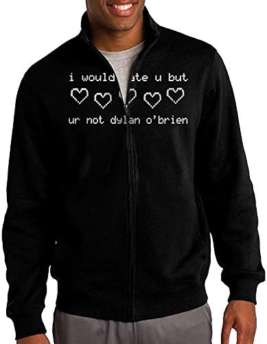 I Would Date U But Ur Not Dylan O'brien Mens Zipper Jacket Hoodie