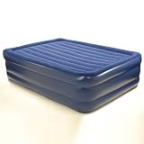 Deluxe Flock Top Raised Queen Size Air Bed w/Pump