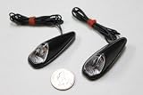 41Lhs8iX63L. SL160  Small/ Mini Turn Signals   Clear Lenses, Black Base   Amber LED   Universal Motorcycle Lights   Honda CBR 600rr 1000rr, Suzuki GSXR 600 750 1000, Yamaha YZF R1 R6, Kawasaki Ninja ZX6r ZX9r ZX10r ZX12r ZX14