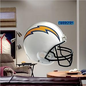 Fathead Chargers Helmet Wall Décor - White