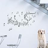 Pretty Music Note Pattern Wall Sticker Wall Decal