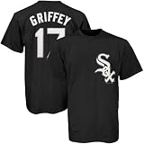 Majestic Chicago White Sox #17 Ken Griffey Black Players T-shirt