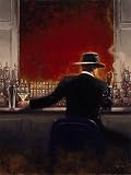 Cigar Bar Art Poster Print by Brent Lynch, 24x32
