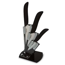 Handstands Keuken White Ceramic 3 piece Knife Set