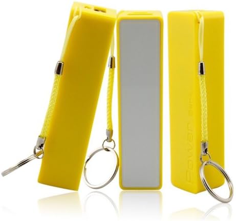 JoMobile 2600mAh USB Portable External Battery Power Bank Charger For Cell Phone (Yellow)