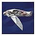 The Bradford Exchange American Eagle And Motorcycle Collectible Decorative Pocket Knife Replica: Freedom Flight