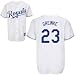 Zack Greinke Jersey: Youth 2010 Majestic Home White Replica #23 Kansas City Royals Jersey - Medium (10-12)